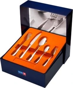 Sola Bestekset Fleurie - Modern - 12 Persoons - 64 Delig - Zilverwit Edelstaal 18/10 - RVS - Zilver -Beste Bestek Winkel 987x1200 1